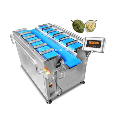 Frozen Dried Durian Dried Mangoes Fruit Multihead Weigher Combination Equipment Manual Belt Type