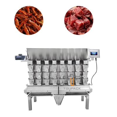 Automatic Screw Feeder Combination Weigher Filling Sticky Food Meat Packing Machine