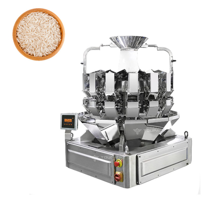 PLC MCU 14 Head High High Precision Multihead Weigher Granule Rice Bag Packing Machine