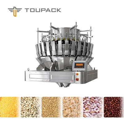 14 Head Combination 0.8L Granules Multihead Weigher Touch Screen SUS304