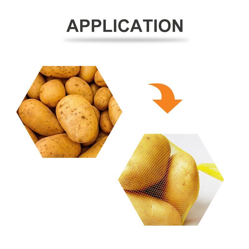 Fruit Hareware Vegetable Net Bag Packing Machine PLC Touch Screen For Packaging Tie