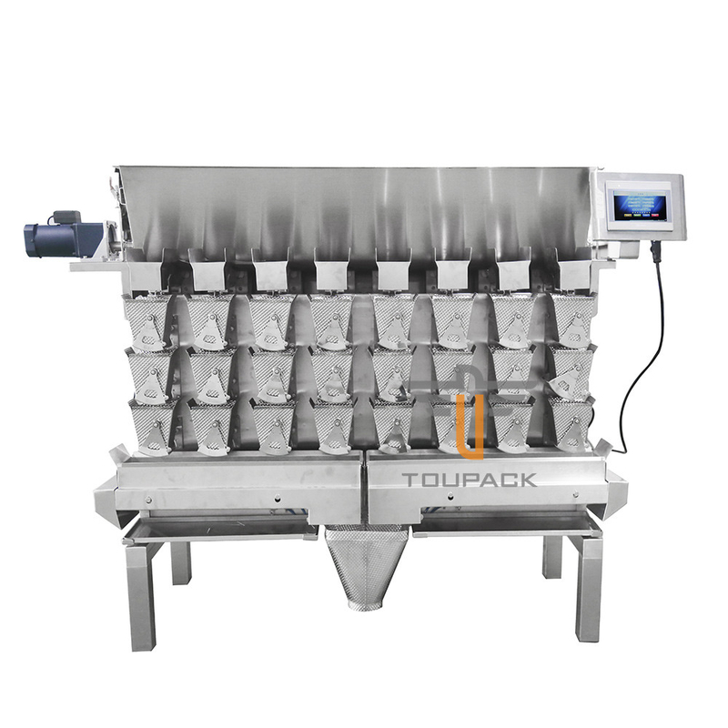 8 Head M/P 1.0L / 3.0L High Speed Weigher For Pickled Cowpea Small Fish