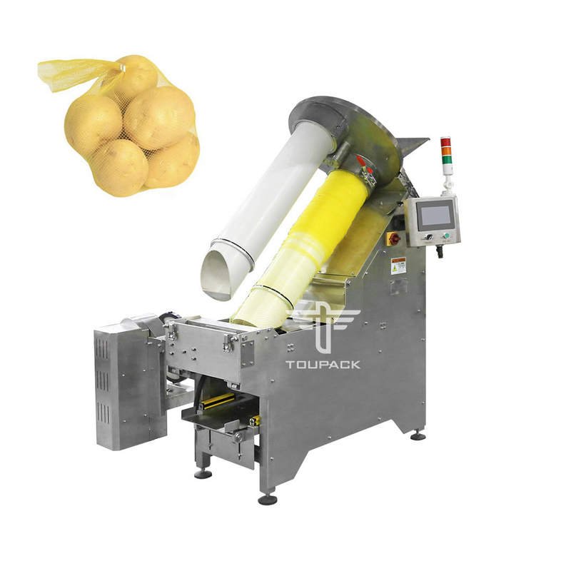 ODM Automated Packaging System For Chocolate Coin Fruit Mesh Net Bag Packing Machine