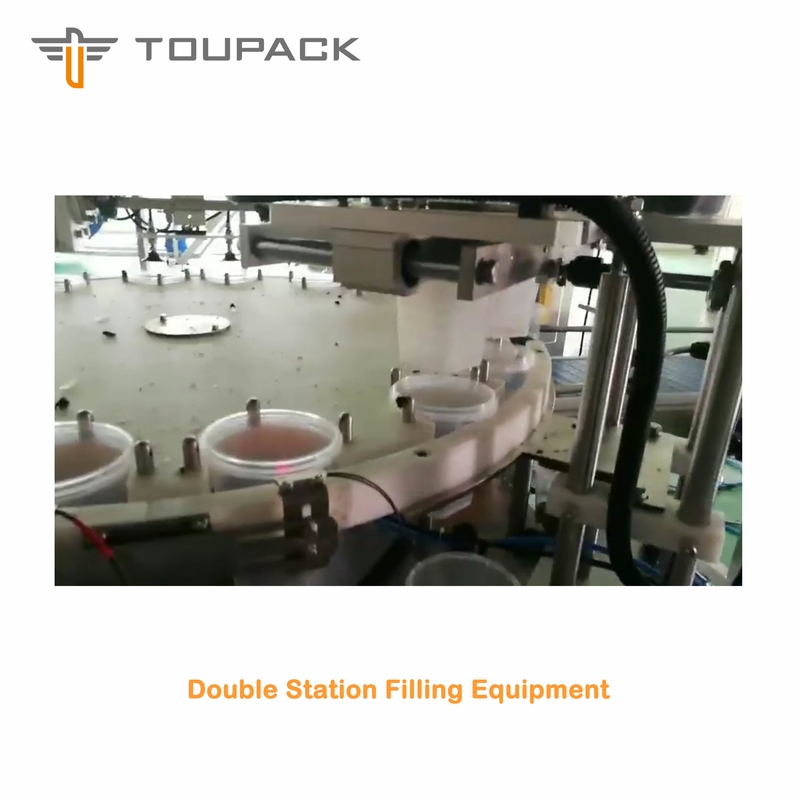 20 Head Multihead Weigher Blocky Shaped Particle Snack Chocolate Cup Filling And Sealing Machine