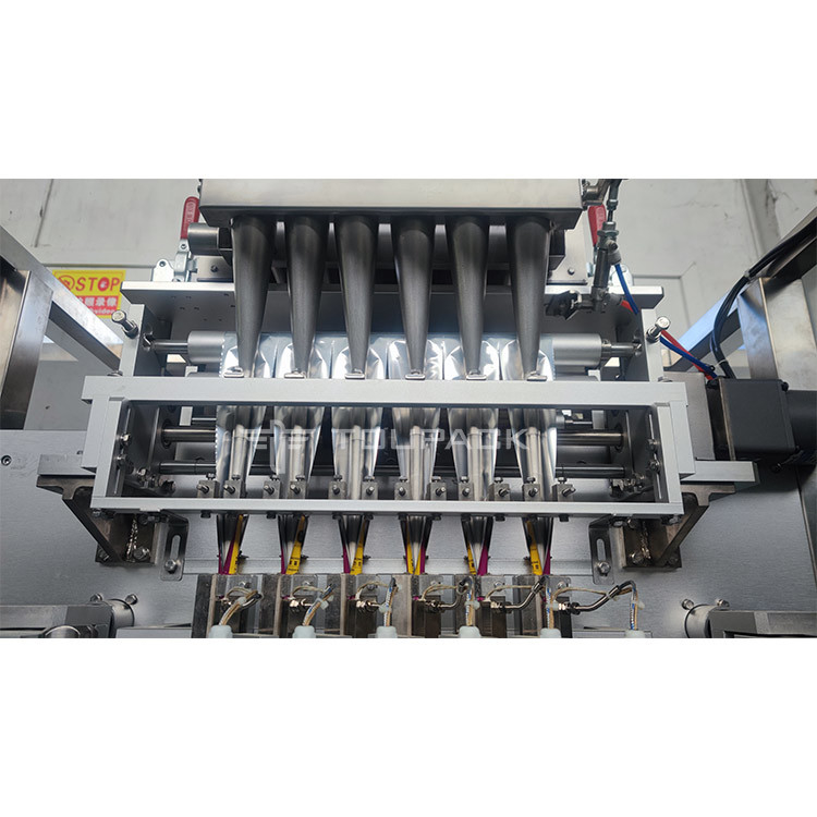 Vertical Form Fill And Seal Automated Packaging System Multi Lane Coffee Powder Stick Packing Machine
