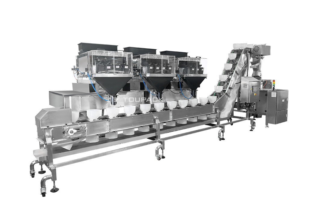 Automatic Weighing Food Packaging Slice Cheese Granule Breakfast Oats Grain Premade Zipper Pouch Nuts Packing Machine
