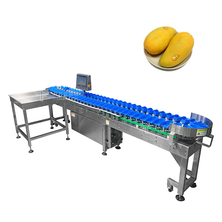 Easy Operation Tray Type Apple Lemon Peach Orange Kiwi Mango Avocado Fruit Grader Sorting Machine