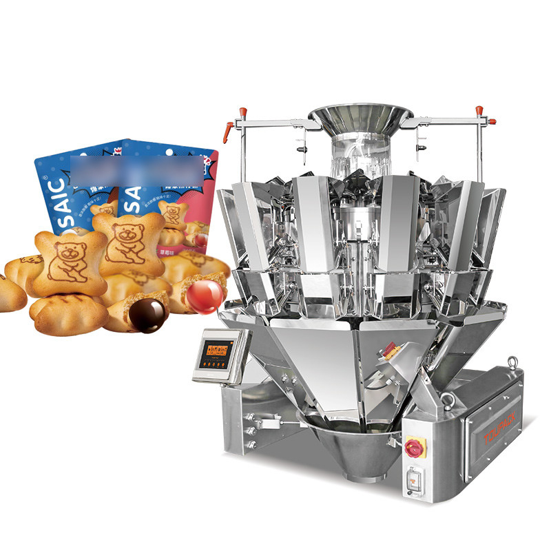 Industrial Dried Fruit Multihead Weighing And Bagging Machine Peanut Almond Nuts Chickpeas Coffee Bean Granules Packing