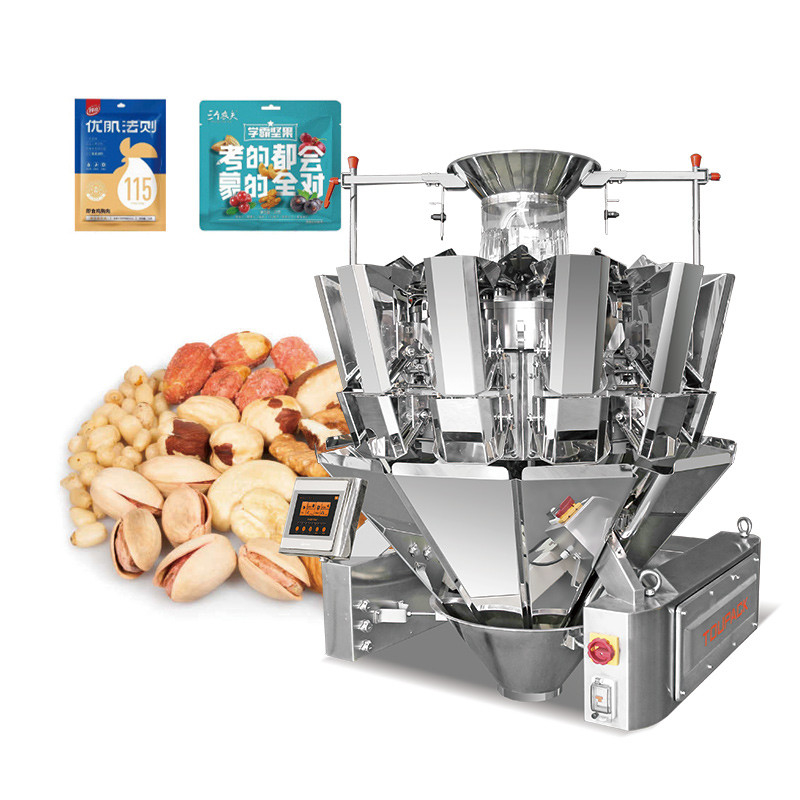 Cookie Multi Head Weigher Granules Packing Machine Secondary Packaging Machine Pet Food Filling And Packing Machine