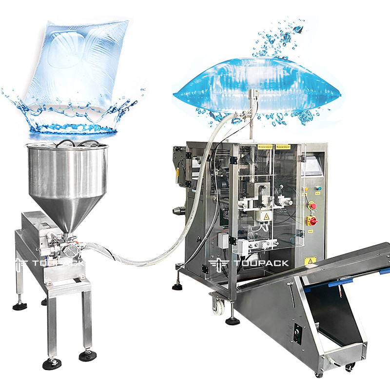 Automatic Four-Side Seal Bags Sawtooth Bag Juice Milk Small Bag Water Make-Up Water Liquid Weighing And Packaging System