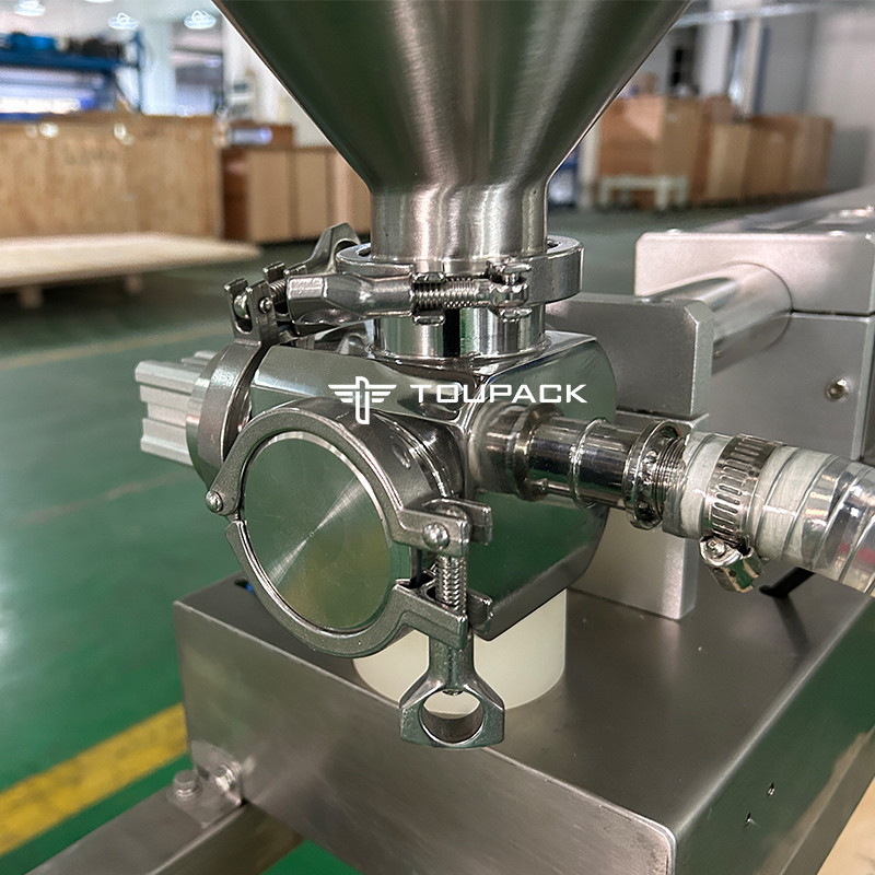 Automatic Four-Side Seal Bags Sawtooth Bag Juice Milk Small Bag Water Make-Up Water Liquid Weighing And Packaging System