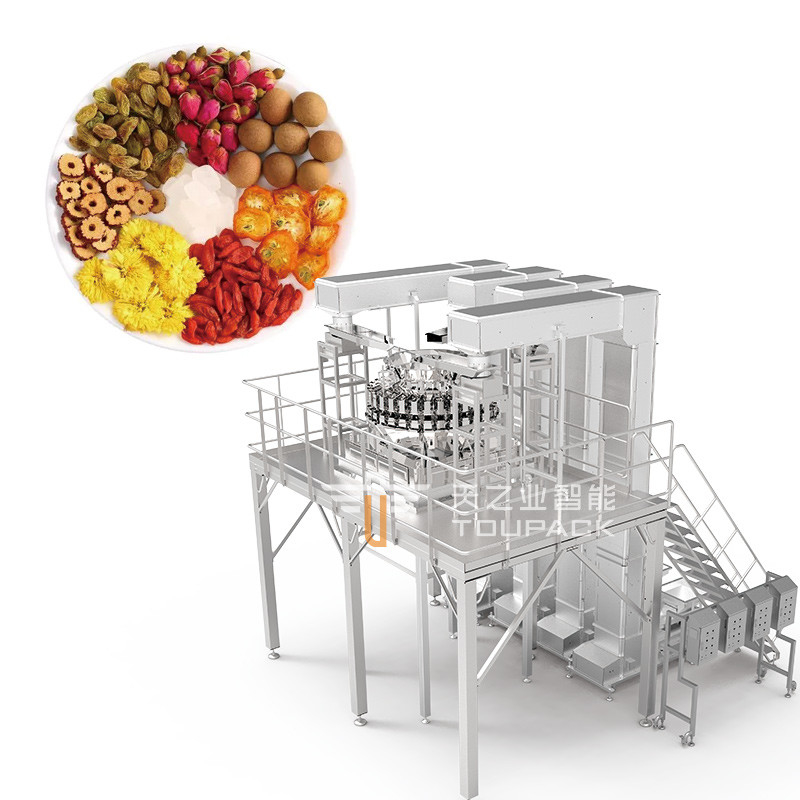 24/32 Head Multihead Weigher Mix Dehydrated Strawberries Pouch Filling Machine Dehydrated Vegetable Packing Machine