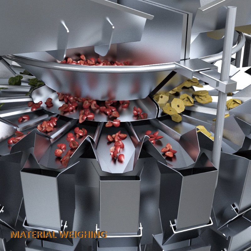 24/32 Head Multihead Weigher Mix Dehydrated Strawberries Pouch Filling Machine Dehydrated Vegetable Packing Machine