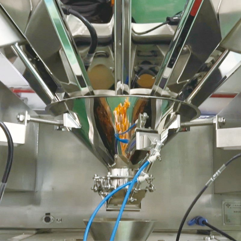 10/14 Hoppers Multihead Weigher Pellet Packing Machinery Plastic Bags Vertical Multi Head Weigher Packing Machine