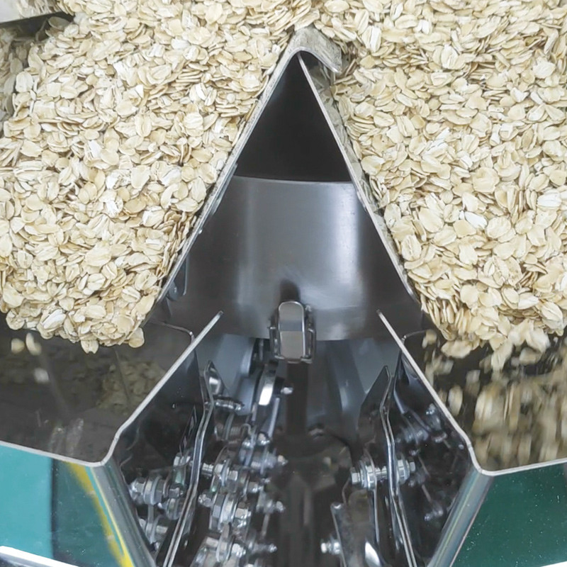 10/14 Hoppers Multihead Weigher Pellet Packing Machinery Plastic Bags Vertical Multi Head Weigher Packing Machine