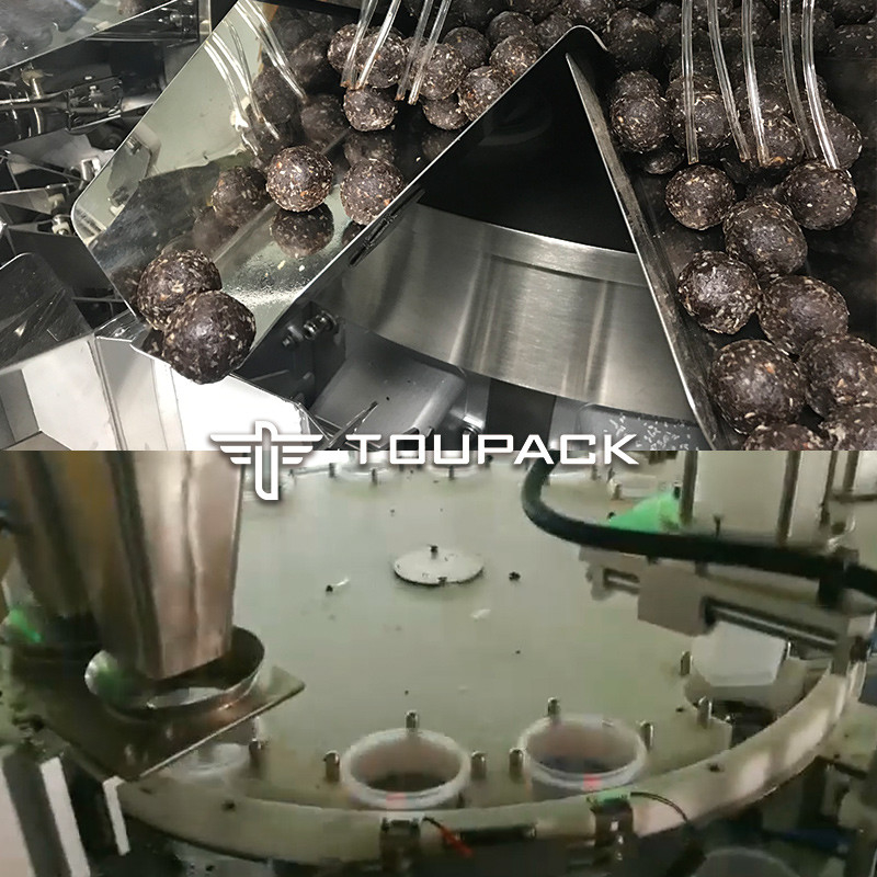 Premade Pouch Packing Machine Pellet Packing Machine Chocolate Cups Filling Machines With Date Writing