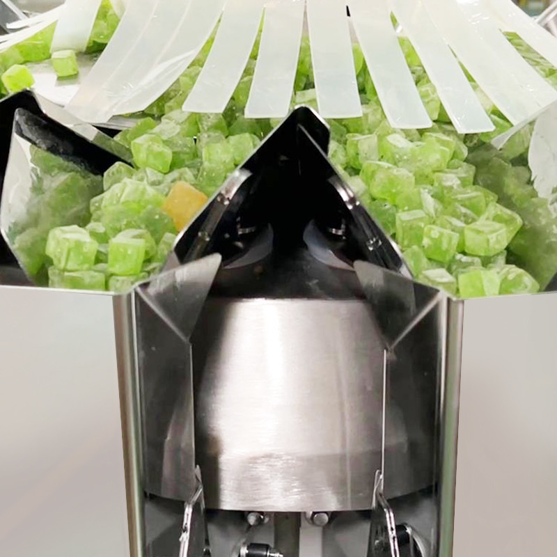 Automatic Bean Seed Nuts Candy Walnut Dried Fruit Food Snack Multi Head Weigher Food Packing Machine With Nitrogen