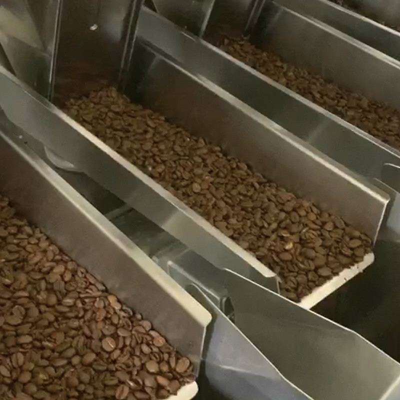 240g 480g 1kg Coated Peanut Stand Zipper Pouch Doypack Packaging Dried Fruit Snack Multihead Weigher Premade Bag Packing Machine