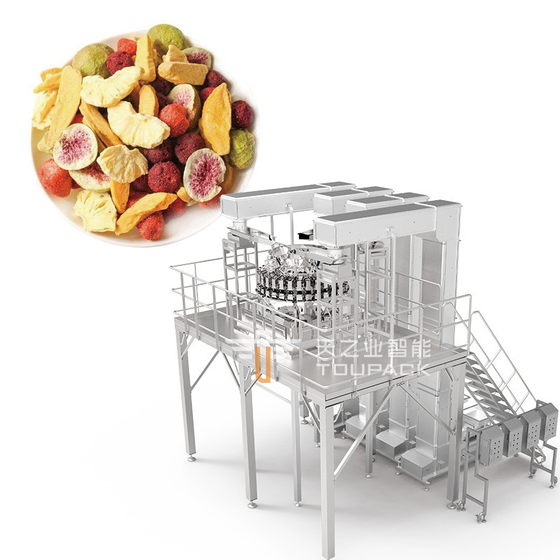 Auto Stand Up Pouch Doypack Weighing Packing Granule Peanut Cashew Nuts Multihead Weigher Filling Machine