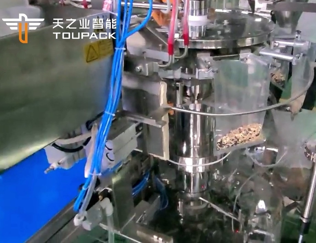 Auto Stand Up Pouch Doypack Weighing Packing Granule Peanut Cashew Nuts Multihead Weigher Filling Machine