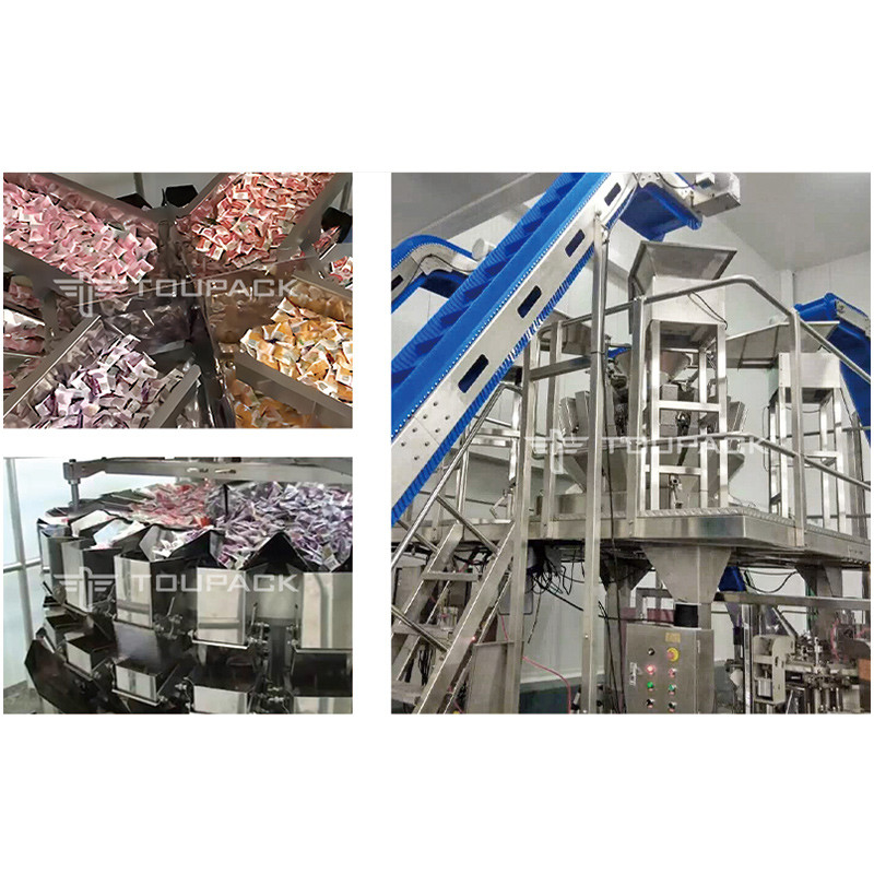 Crispy Dried Vegetables Multihead Weigher Packing Machine Freeze Dried Mixed Fruit Mango Strawberry Packaging Machine