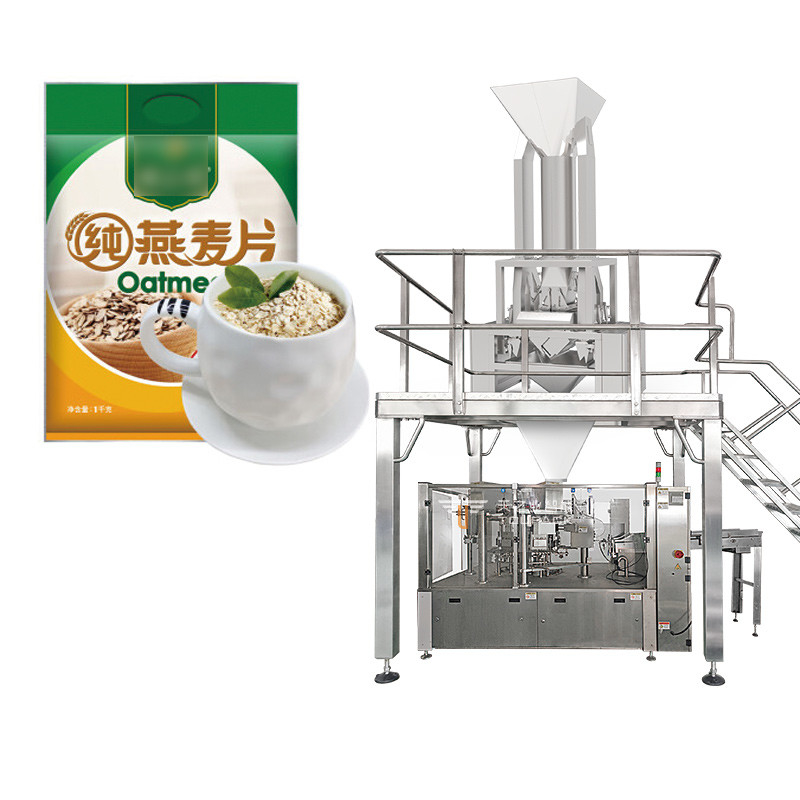 Automatic Oats Broad Beans Red Beans 7 Head Linear Weigher Grain And Coarse Cereals Quantitative Packer Manufacturer