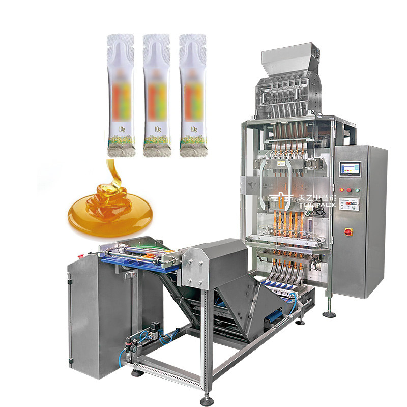 5ml 10ml 50ml 6 Lanes Sachet Packing Automatic Multi Lanes Liquid Jelly Stick Filling Sealing Packaging Machine