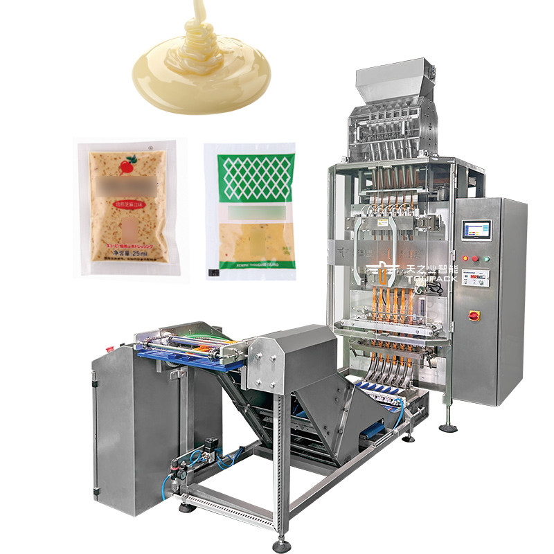 5ml 10ml 50ml 6 Lanes Sachet Packing Automatic Multi Lanes Liquid Jelly Stick Filling Sealing Packaging Machine