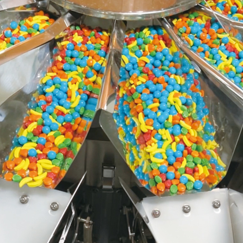 Automatic Packaging Hard Candy Gummy Sugar Round Bottle Plastic Jar Filling Capping And Packing Machine