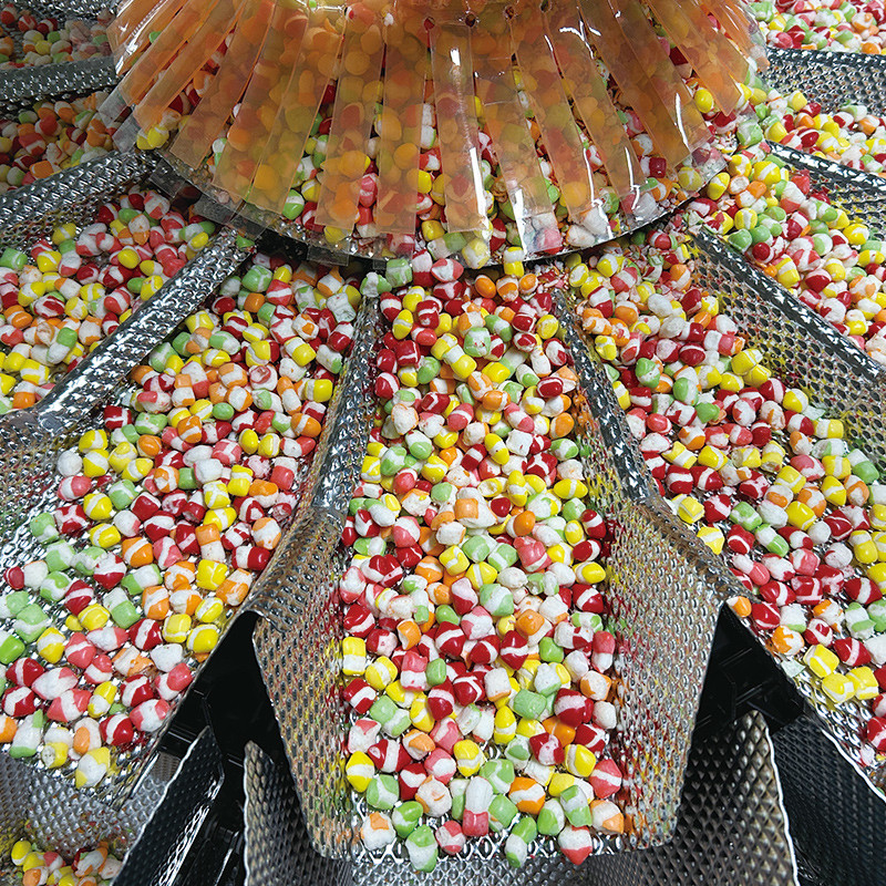 Automatic Packaging Hard Candy Gummy Sugar Round Bottle Plastic Jar Filling Capping And Packing Machine