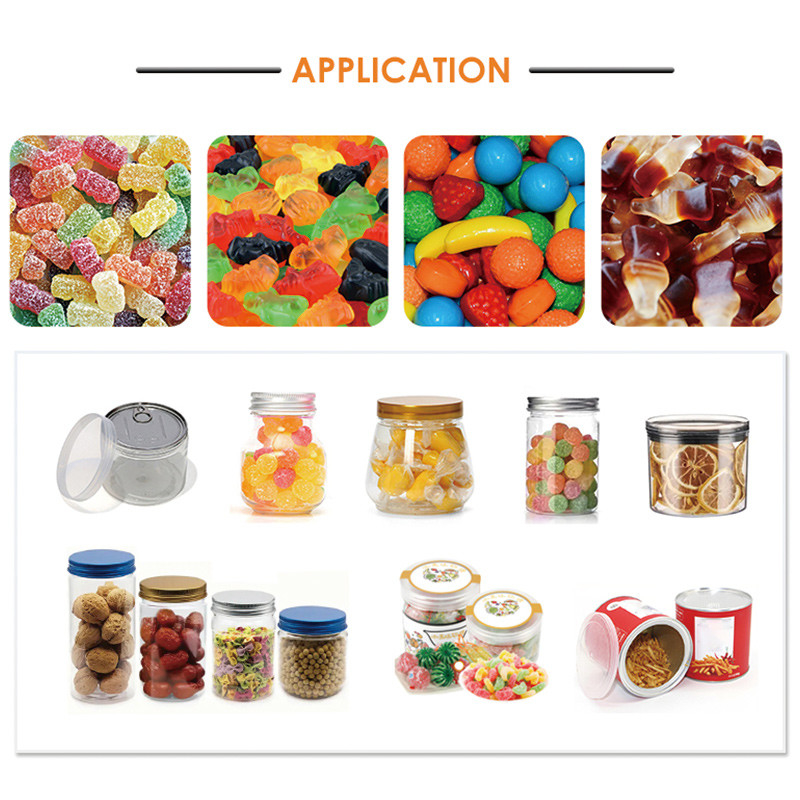 Canning Filling Machine Soft Candy Filling Machine Gummy Bear Filling Machine 14 Head Weigher Packing Machine