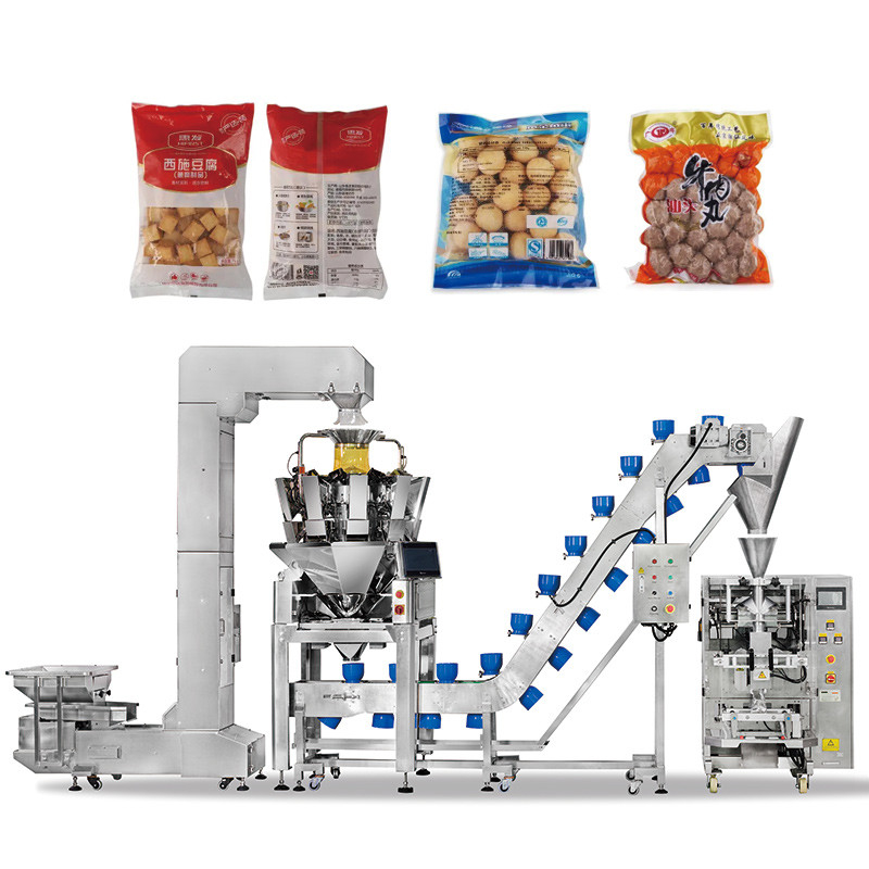 Popcorn Chicken Multi-Function Irregular Shape Bagging Machine Automatic Stand Up Pouch Frozen Pork Doypack Packing Machine