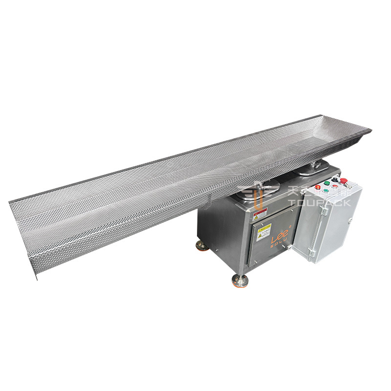 Customized And Durable Vibrating Feeder 304 Stainless Steel With Large Feeding Hopper Granule Conveying