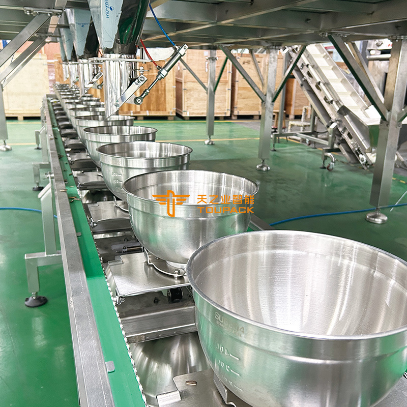 Bowl Type Conveyor Machinery Z-type Elevator Stainless Steel Inclined Bowl Elevator Conveyor For Meat Frozen Food