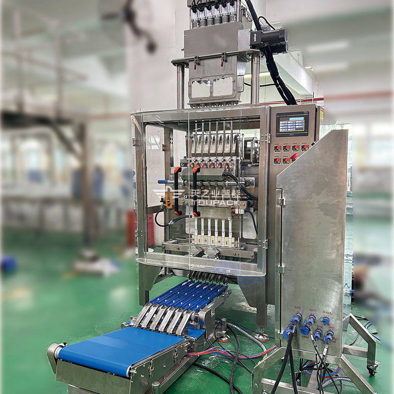 Auto Multi Lane Sachet Packing Multi Lane Track Ketchup Liquid Sachet Packaging Machines Multi Lane Honey Sachet Packing Machine