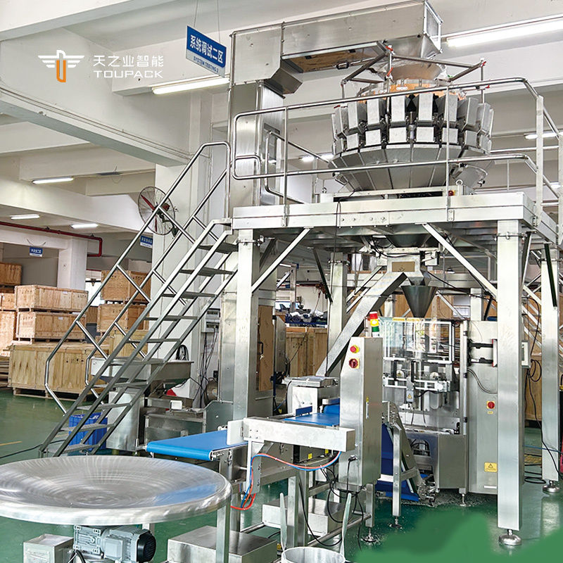 Full Automatic Snack Potato Chips Popcorn Shrimp Nitrogen Vertical Packaging Machine Shrimp Chip Packaging Equipment