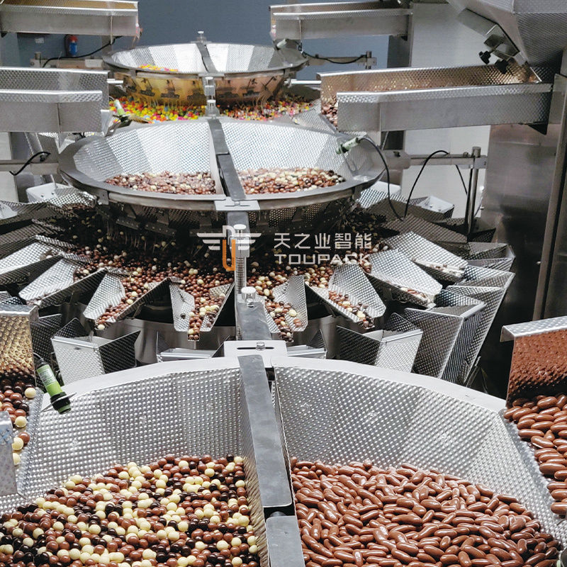 Customized Nuts Grain Snacks Food Candy Biscuit Peanut Potato Chips Seed Cookie Stand up Pouch Bag Packing Machine