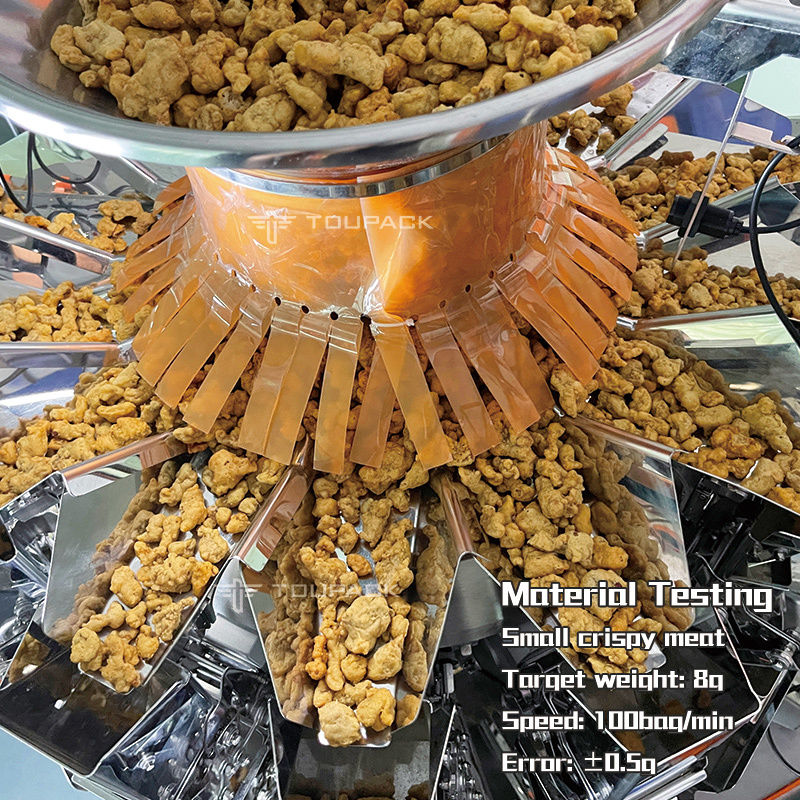 10/14 Hoppers Multihead Weigher Pellet Packing Machine Plastic Bags Vertical Multi Head Weigher Packing Machine