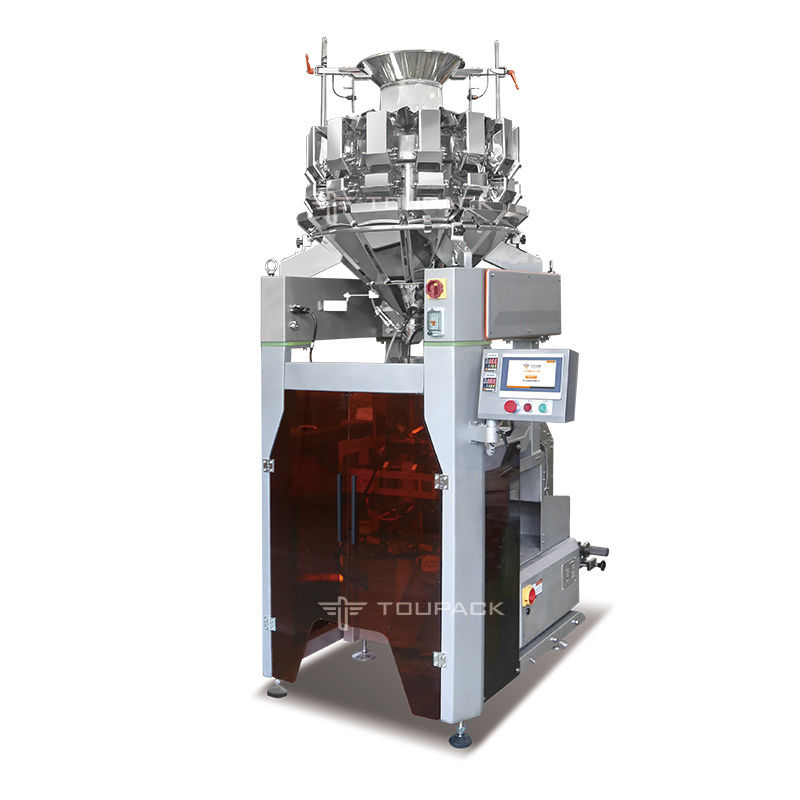 10/14 Hoppers Multihead Weigher Pellet Packing Machine Plastic Bags Vertical Multi Head Weigher Packing Machine