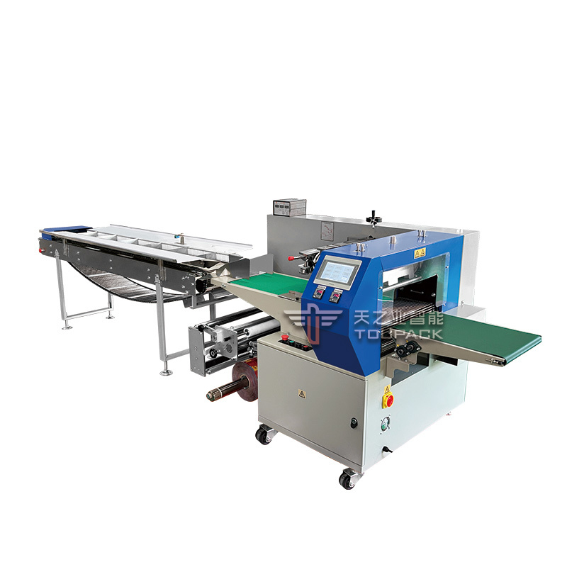 Automatic Servo Motor Soap Bread Flatbread Bag Horizontal Pillow Flow Wrapping Packing Machine Pillow Bag Packing Machine