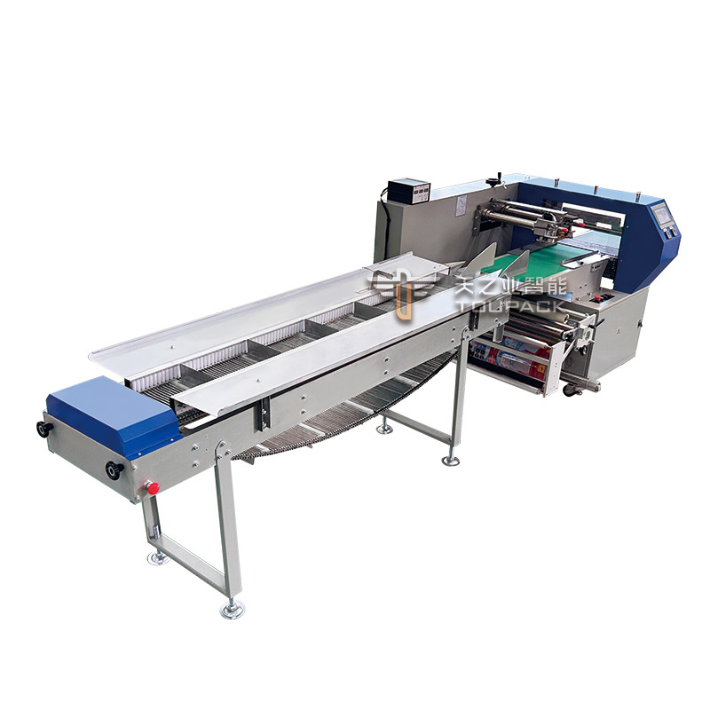 Automatic Servo Motor Soap Bread Flatbread Bag Horizontal Pillow Flow Wrapping Packing Machine Pillow Bag Packing Machine