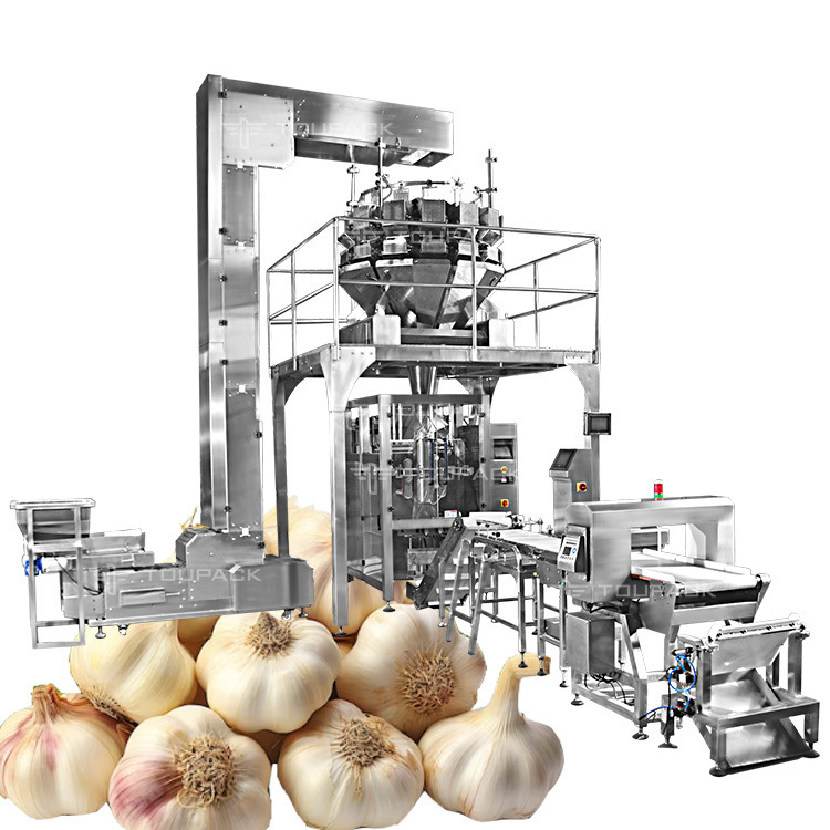 14 Head Garlic Onion Packing Machine Fresh Garlic Packing Machine 250g 500g 1kg Vffs Packing Machines