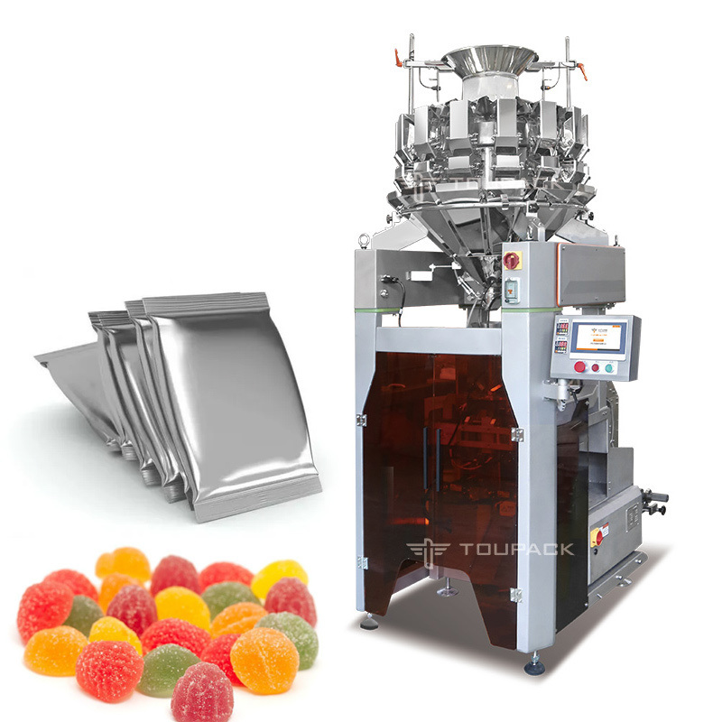 Full Automatic Vertical Packing Machine Pouch Filling Machine Pasta Multihead Weigher Packing Machine for Fusilli Pasta Raw