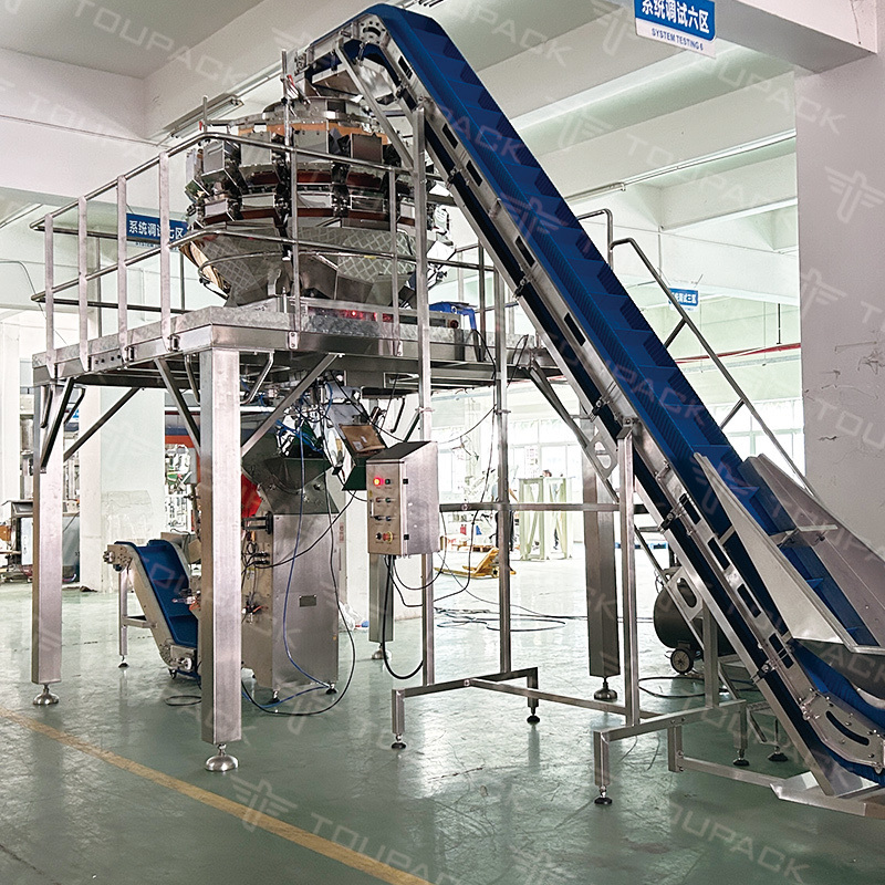 High Speed Vertical Automatic Mesh Pocket Machine Carrot Vegetable Mesh Bag Baler Pear Automatic Nets Packing Machine