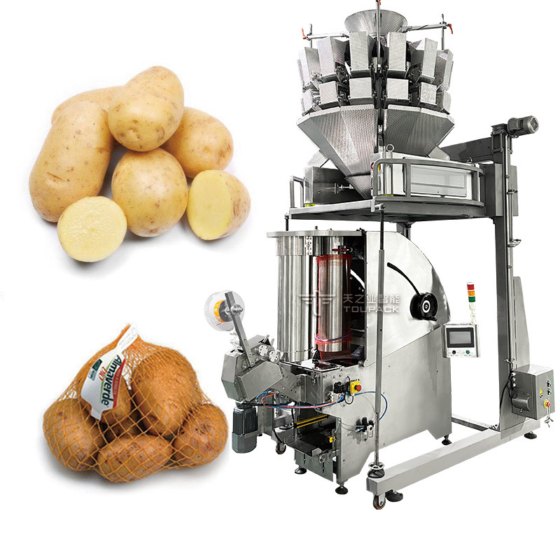 Full-automatic Stainless Steel 304/316 Mesh Bag Packing Machine with 25-40 BPM Speed and 220V Electric Drive