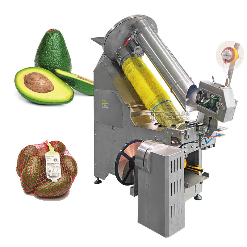 Full-automatic Stainless Steel 304/316 Mesh Bag Packing Machine with 25-40 BPM Speed for Fruit and Vegetables