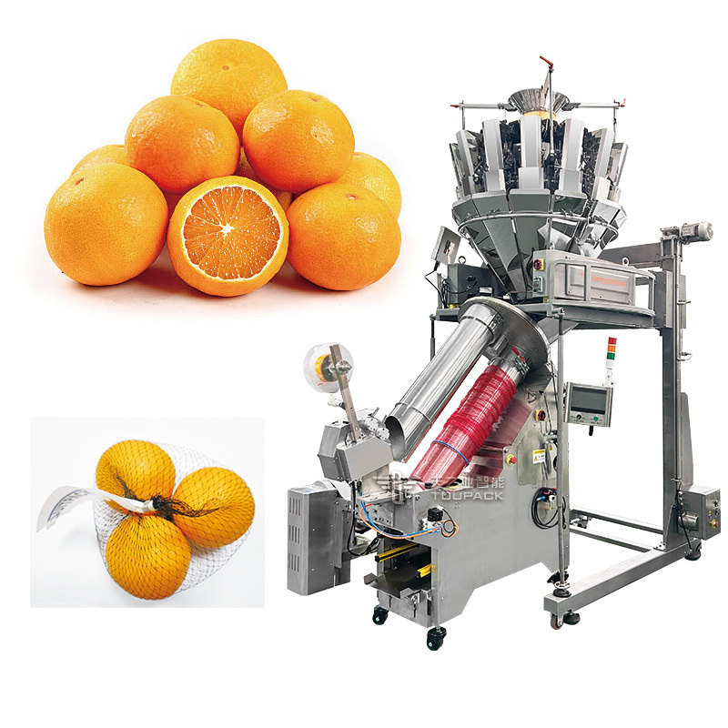 Full-automatic Mesh Bag Packaging Machine with 25-40 BPM Speed and 1.5 Years Warranty for Waterproof Fruit and Vegetable Packaging