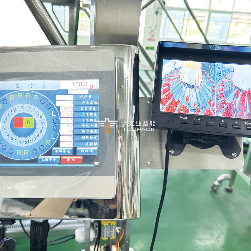 Fruit Clamshell Packaging Line Automatic Fruit Weighing And Filling Machine PET Box Fruit Packaging System