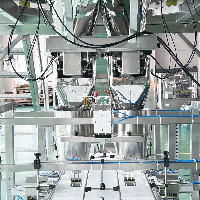 Fruit Clamshell Packaging Line Automatic Fruit Weighing And Filling Machine PET Box Fruit Packaging System