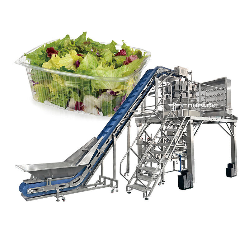 Combination weigher MAP Packaging Machine with Multihead Weigher for Fresh Meat & Ready Meals